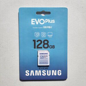 NEW Samsung Evo Plus 128 GM SD Card SDXC for DSLR Camera Laptop Accessories 130